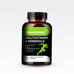 Almora Herbals Multivitamin & Minerals - Daily Multivitamins Supplement with Vitamin A, Vitamin C, Vitamin D, Vitamins E & B12, Zinc, Calcium, Magnesium & Immune Health Support, 60 Tablets