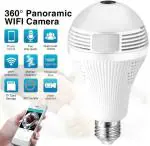 AVOIHS BulbN Hidden Wireless Bulb CCTV Camera with Night Vision Feature (White)