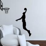 Customscart Large Removable Basket Ball Player Wall Sticker 100 cm