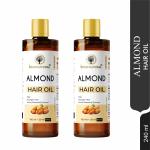 Khadi Natural Almond Hair Oil - 120ml Bottle for Nourished and Silky Hair