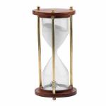 ZS Impex Your Curiosity Brass And Wood Sand Timer Tmr-01-1M