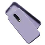 A rtistque Liquid Silicone Matte Shockproof Flexible with Camera Protection Back Cover Case for Oneplus 7 Pro - Purple