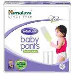 Himalaya Total Care Baby Pants Diapers, X-Large (XL), 74 Count, (12 - 17 kg)