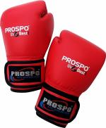 Prospo Top-Grade Boxing Gloves, Muay Thai Style Punching Bag Mitts, Men & Women( Red,6 oz)
