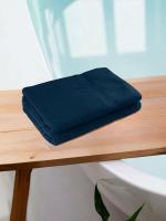 REGENCY EXPORTS PVT.LTD Prezzo Bath Towel 100% Cotton 450 GSM Set of 2 Navy Blue