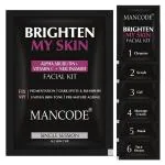 MAN CODE Skin Brighttening Facial Kit for Men 58 g | Salon-Like Glowing Skin in 6 Easy Steps | Improves Skin Texture | Instant Glow | Suitable for all skin types | Pack Of 1