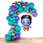 SPECIALYOU.IN Krishna Janmashtami decoration set with Shree Krishna foil balloon- 58 Items