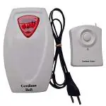 REVALS Wireless Remote Calling Bell Remote Door Bell for, Shop, Office (Standard Size, White)