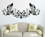 LANSTICK Multicolor Two Butterflies Self Adhesive Wall Sticker
