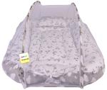 Kwitchy New Born Baby Sleeping Mattress with Mosquito Net Luxury Reversible Bedding Set (0-12 Months)
