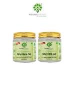 YOUNGHERBS Aloe Vera Cucumber Gel, 200gm | Cucumber & Aloe Vera Leaf Juice | For Hydrated & Smooth Skin | Non-Toxic |100% Vegan, Natural & Sulphate Free Pack of 2