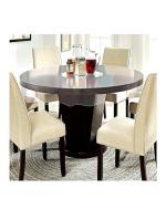 CASA-NEST Waterproof Transparent Round Table Cover Without Lace (Suitable for 6 Seater, 72 inch Diameter)