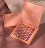 DAIMANPU 6in1 Red matte liquid lipsticks for women lip makeup kit lip tint waterproof (Red, Multicolors in Red, 60 ml)