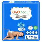 OyoBaby Fastest Absorbing baby diaper Long Lasting Dry Night & Comfortable Sleep Style Diaper Pants L size 42pcs