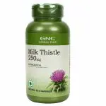 GNC Herbal Plus Milk Thistle | Removes Liver Toxins | Protects Liver Health | Detox Supplement for Men & Women | Promotes Proper Fat Digestion | Formulated in USA | 250mg Per Serving | 90 Capsules
