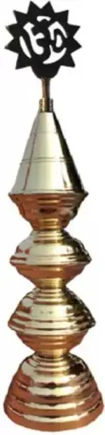 SHRIJIMATHURA Trendy Brass Kalash (Gold)