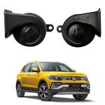 Oshotto 12V (K8001) Car Horn - Trumpet Sound 2Pc Set (Low + High) compatible with Volkswagen Taigun