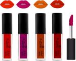 OUR BEAUTY Multicolor Kiss Proof Velvet Matte Liquid Lipstick 10, 16 Ml (Pack Of 4)