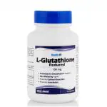 Healthvit L-Glutathione 100mg - Skin Whitening Supplement | For Antioxidant & Detoxification Support | Promote Optimal Absorption | Promote Assimilation | Vegan And Gluten Free | 60 Capsules