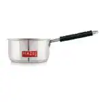 HAZEL Stainless Steel Induction Saucepan | Induction Bottom Saucepan Milkpan | Tea Making Vessel With Handle, Capacity 1250 ml, Silver