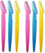 OPTRA-Sgjtc Eyebrow Razors Shaper Safety Facial Hair Remover Face Shaver Trimmer Exfoliating Dermaplaning Tool (Set Of 6)