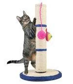 Sage Square Interactive Scratching Pole Scratch Post For Cat Kitten Puppy Pets (39X 24 Cm)