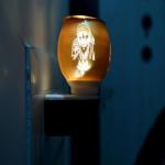 Xylanquill Multipurpose Night lamp Kapoor dani/Electrical Machine/Incense-Aroma Burner/Camphor Diffuser Steel Ceramic for Puja,Mosquito,Home (SAIBABA)