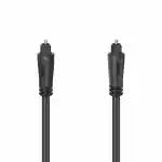 HAMA, OPTICAL FIBRE CABLE, ODT PLUG BLACK (TOSLINK), 1.5 M