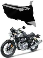RONISH Waterproof Two Wheeler Cover for Royal Enfield (Continental GT 650, Black, Silver)