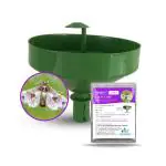 GAIAGEN Lucin Lure Combo Pack - Pheromone Lure for Brinjal Fruit & Shoot Borer (Leucinodes orbonalis) & Wota-T (Insect Water Trap) | Includes - 10 Lucin Lures & 10 Wota-T Traps