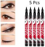 INAMORATA Insta Beauty Water & Smudge Proof 36 Hour Long Lasting Liquid EyeLiner Pack of 5