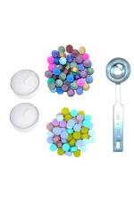 Oytra Multicolor Wax Sealing Kit with 100 Beads Octagon Shape