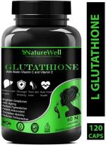 Naturewell L Glutathione Skin Lightening With Vitamin C And E, Biotin, 60 Capsules Each (Pack Of 2)
