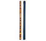 Nadvenu Music Flutes Premium Concert Quality Scale A Sharp Bass Bansuri Flute Right Hand 22 inches (56cm) with velvet cover and Rexene bag (music Instrument) . (BROWN (FRY) BAMBOO) 61 x 2.5 x 2.5 Centimeters