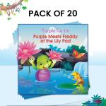 Purple Turtle Birthday Returns Story Books Purple Meets Freddy at the Lily Pad Pack of 20