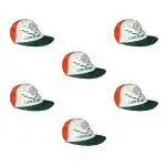 Kaku Fancy Dresses Independence Day & Republic Day| Tiranga Cap (Set of 6) - Multicolour, Free Size, For Boys & Girls