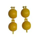 DiBha Plastic Laddu Mold, Medium Size Set of 2