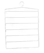 Porpoise 1 Piece Multi-Tier Steel Hanger Set Multipurpose Hanger Organizer (Pack of 1) (6 Layers)