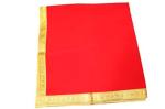 Reliable Red Puja Altar Cloth For Home Mandir/Temple 1 metre