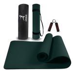 Vifitkit Anti-Skid Yoga Mat with Carry Bag, Strap & Hand Gripper For Home Gym & Outdoor Workout, Water-Resistant, Soft, Easy to Fold (Army Green, 6mm)