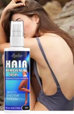 LEETEE Hair Removal Spray for Men Painless Full Body Hair Removal Spray for Chest, Back, Legs, Under Arms & Intimate Area Easy To Use Quick Result Hair Remover Spray - 100ml