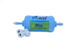Bioway Bio+ (Original) 4 inch Alkline Mineral Water Filter Cartridge for RO Water Purifier + 2 pcs Push Fit Elbow Connectore Solid Filter Cartridge