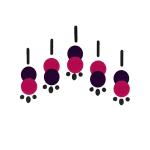 Comet Busters Purple, Pink Bindi For Women