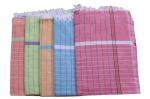 ASH Traders Multocolor Handloom Checkered Bath Towels for Men and Women Cotton, 35 x 70 inch (pack of 4)