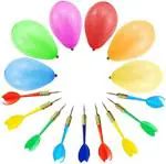 Toyshine Metal Multicolor Decorations Christmas Balloons Water Balloons With Darts Combo Of 2 (512Pcs)