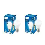 PHILIPS 5-watt LED Bulb | AceSaver LED Bulb | Base: E27 Light Bulb for Home | Crystal White, Pack of 2