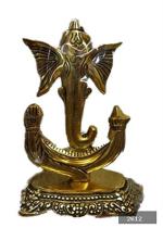 Kesar Zems Gold Metal Idol of Lord Ganesha