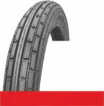 hindustan Rib Premium 2.50-18 Front Two Wheeler Tyre (Offroad Knobbies, Street, Racing Slicks, Tube)
