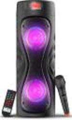 KRISONS Cyclone 6 inch Double Woofer Multi-Media Bluetooth Party Speaker with Remote Control 30 W Bluetooth Tower Speaker