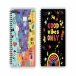 HAPPY CRAFT Ultra-stylish A5 Diary (Pack of 2) 14.8 X 21 Cm Journals for Drawings, 200 Pages (Both Side Included) Soft Bound Designer Ruled Diary Perfect for Work, Travel, College